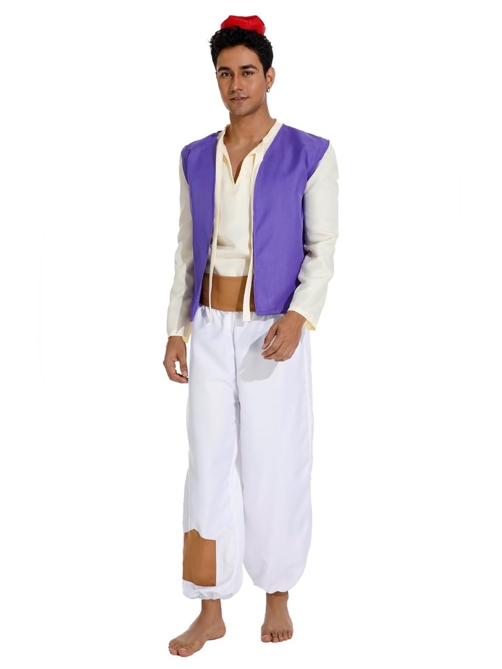 NWT Angelaicos Mens Arab Prince Costume Fairy Tale Suits Halloween Cosplay Party